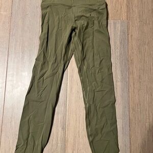 lululemon Olive Green align high-rise pant 25”